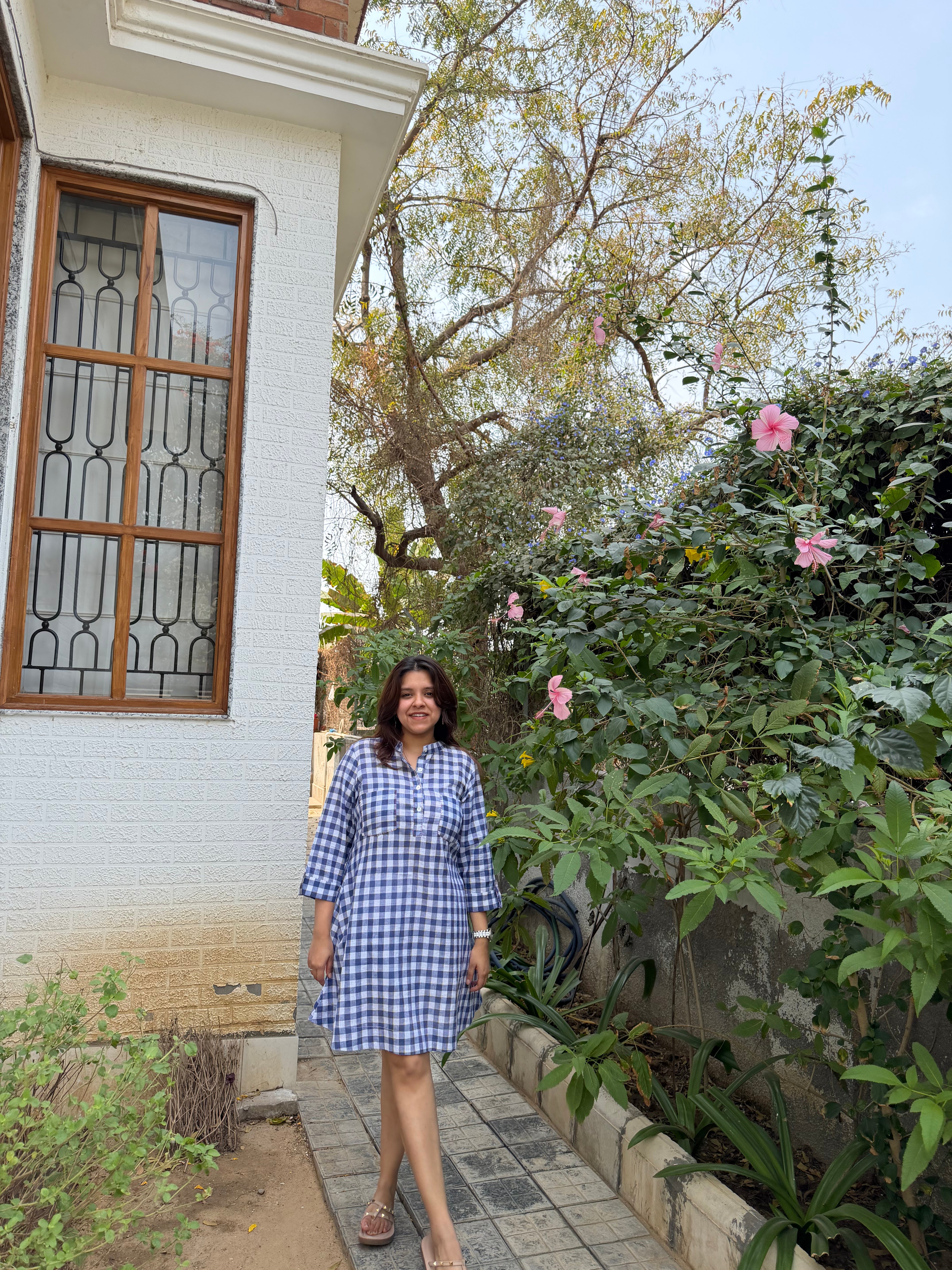 Handloom Cotton Peplum Top