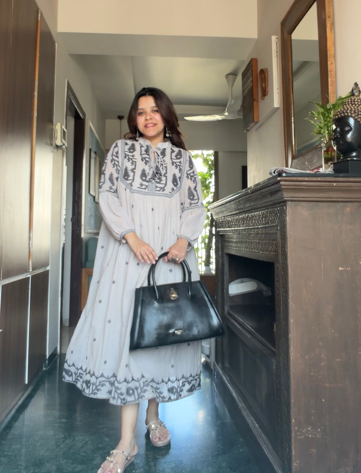 Handloom Jamdani Cotton Dress