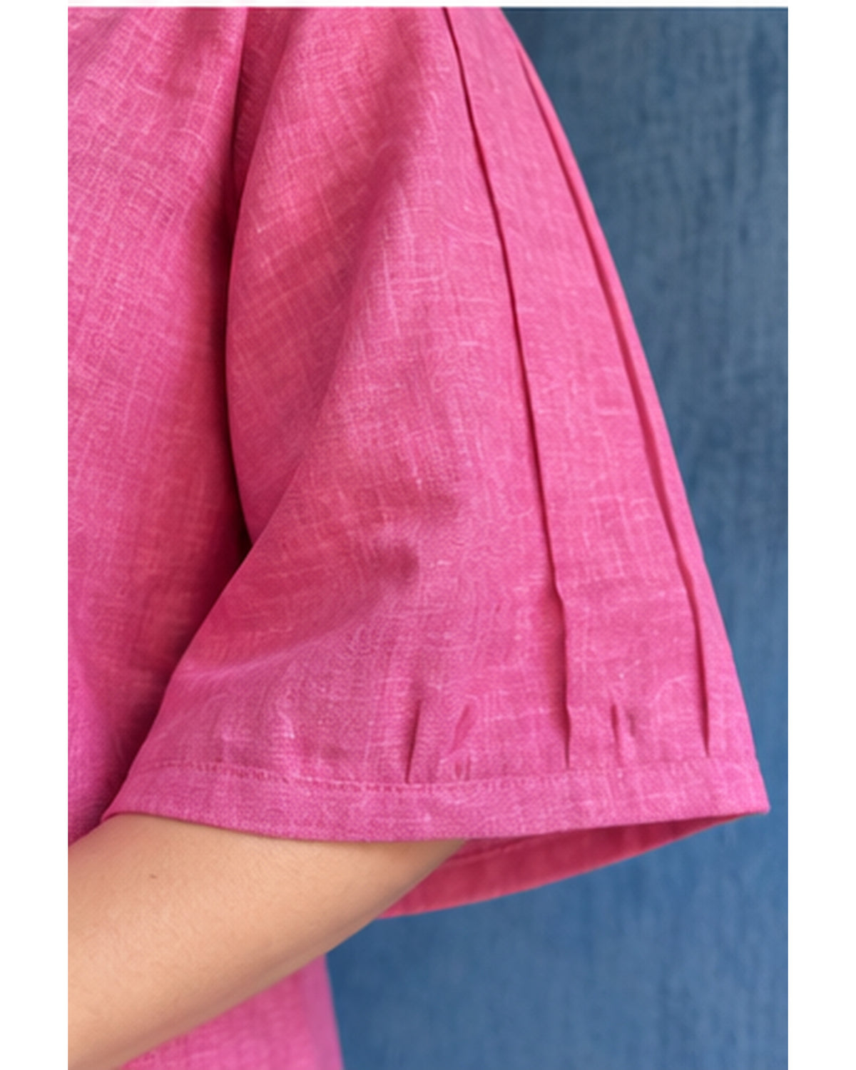 Premium Pink Linen Free Size Top
